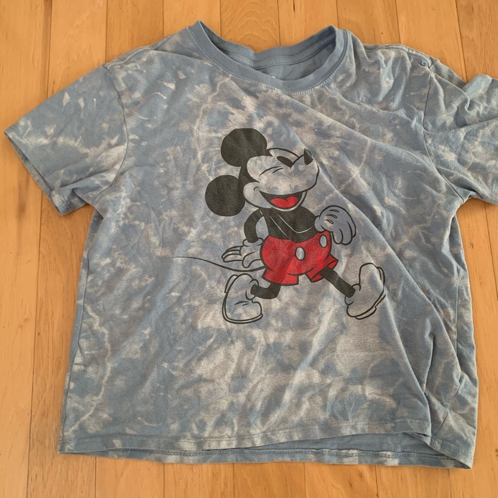 Blue Mickey Mouse design tee